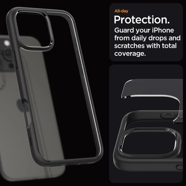 Spigen iPhone 16 Pro Case Ultra Hybrid Matte Black