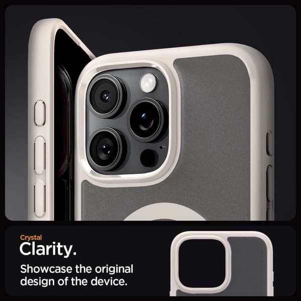 Spigen Case Ultra Hybrid MagSafe iPhone 16 Pro Frosted Natural Titanium