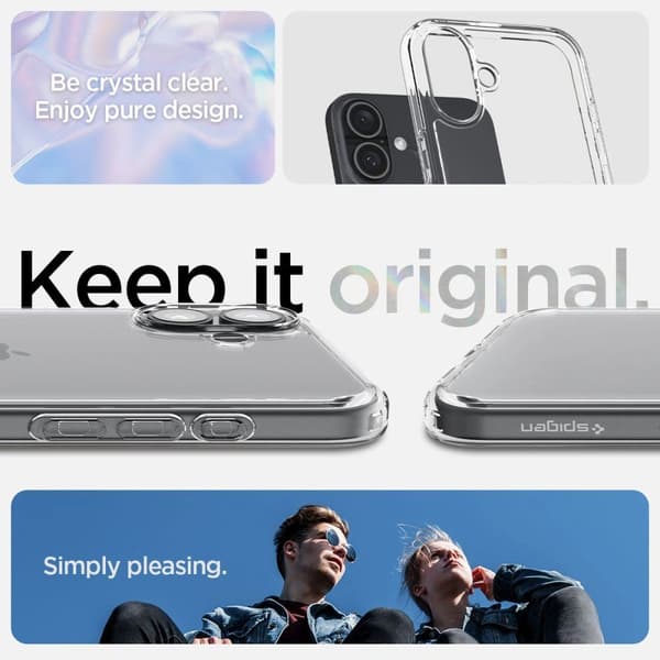 Spigen iPhone 16 Case Ultra Hybrid Crystal Clear