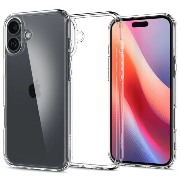 Spigen iPhone 16 Case Ultra Hybrid Crystal Clear