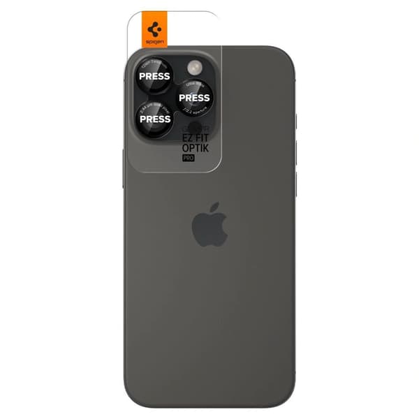 Spigen iPhone 15 Pro EZ Fit Optik Pro Lens Protector (2-Pack)