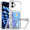 Miniatyrbild 1 av 9: Skal Kortfack Kickstand iPhone 16 Plus Transparent