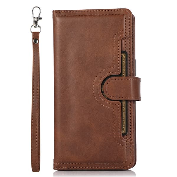 Plånboksfodral Multi-Slot iPhone 16 Brun