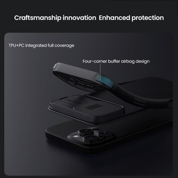 Nillkin CamShield Skal iPhone 16 Pro Svart