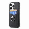 Miniatyrbild 3 av 8: Skal iPhone 16 Pro Max Kortfack + Ring Kolfibertextur