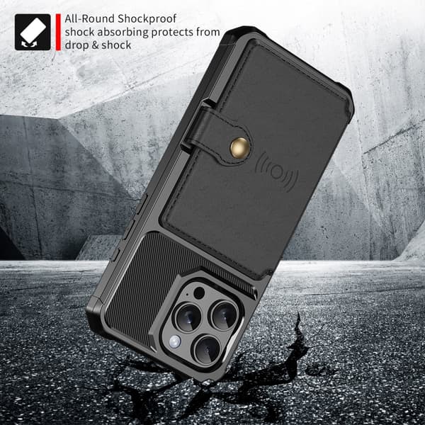 Multi-Slot Case iPhone 16 Pro Max Svart