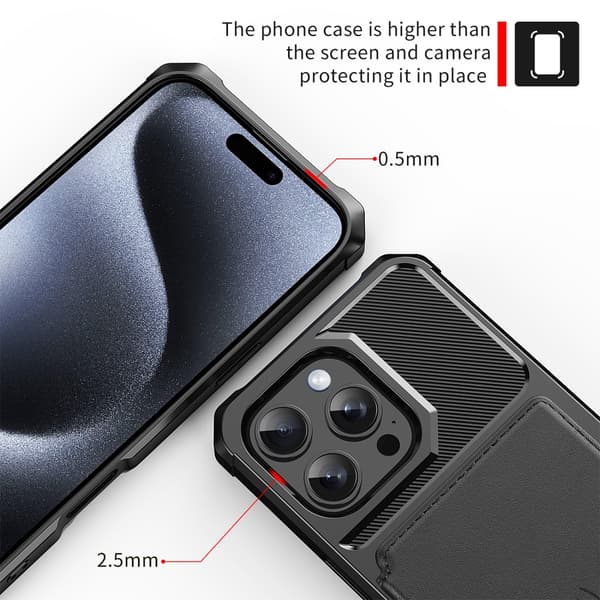 Multi-Slot Case iPhone 16 Pro Max Svart