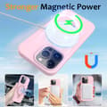 Miniatyrbild 3 av 6: Silikonskal Kickstand MagSafe iPhone 16 Pro Rosa
