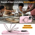 Miniatyrbild 5 av 6: Silikonskal Kickstand MagSafe iPhone 16 Pro Rosa