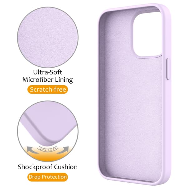 Silikonskal Kickstand MagSafe iPhone 16 Pro Max Lila
