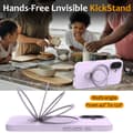 Miniatyrbild 5 av 6: Silikonskal Kickstand MagSafe iPhone 16 Lila