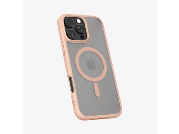 Spigen Ultra Hybrid (MagFit), Omslag, Apple, iPhone 16 Pro, 16 cm (6.3"), Rosa, Transparent