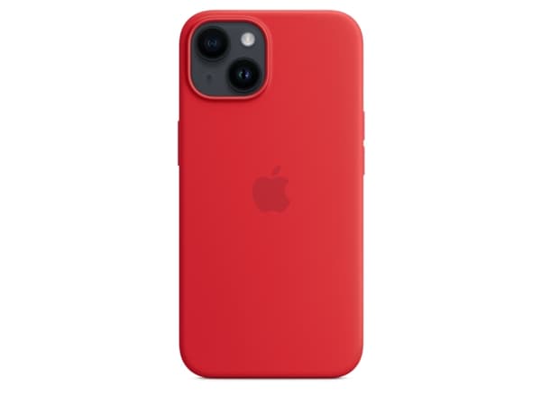 Apple - (PRODUCT) RED - baksidesskydd för mobiltelefon - MagSafe-kompatibilitet - silikon - röd - för iPhone 14