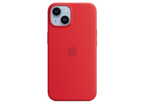 Apple - (PRODUCT) RED - baksidesskydd för mobiltelefon - MagSafe-kompatibilitet - silikon - röd - för iPhone 14