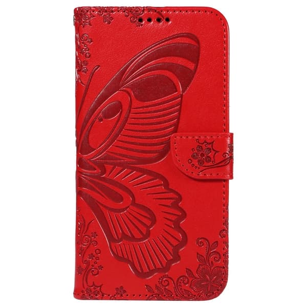 Til Samsung Galaxy S24 FE Etui Stand Tegnebog Etui Sommerfuglemønster