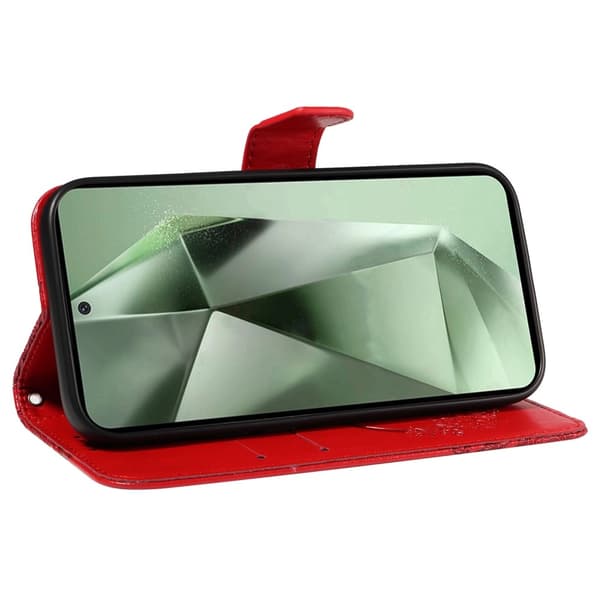 Til Samsung Galaxy S24 FE Etui Stand Tegnebog Etui Sommerfuglemønster