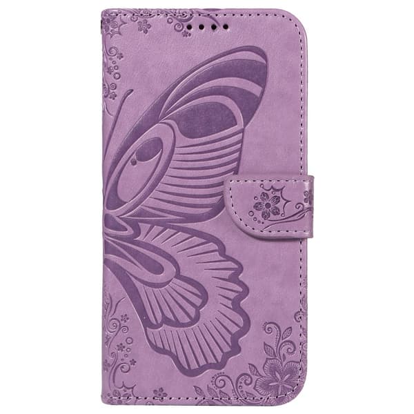 Til Samsung Galaxy S24 FE Etui Stand Tegnebog Etui Sommerfuglemønster