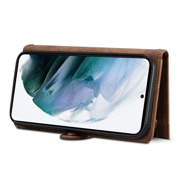 ESEBLE Star Series Til Samsung Galaxy S24 FE Deksel med Glidelåslomme - Brun