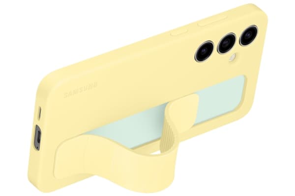 Samsung Standing Grip Case for S24 FE, Cover, Samsung, Galaxy S24 FE, 17 cm (6.7"), Yellow