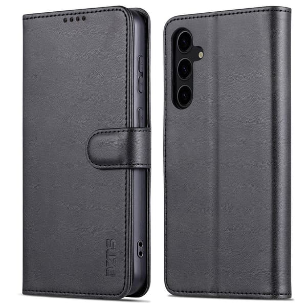 AZNS Samsung Galaxy S24 FE Puhelinkotelo Lompakko - Musta