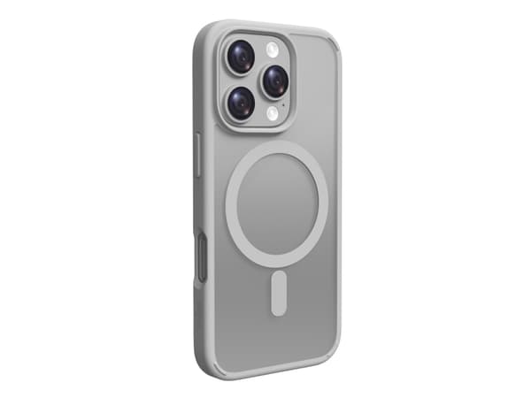 Puro Etui silikonowe Puro Gradient MagSafe do iPhone 16 Pro Max - srebrne