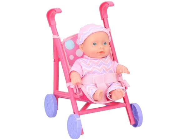 My_Baby_Me Toy Doll Baby With Stroller 20Cm