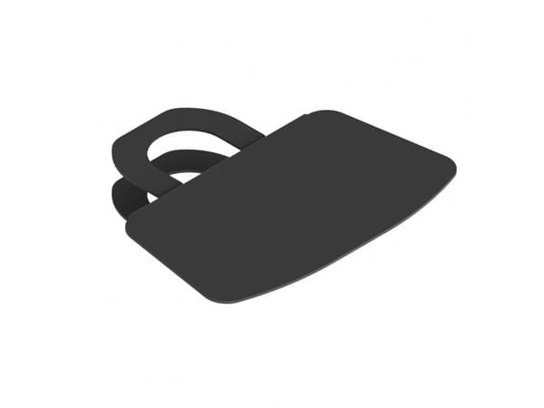 EDBAK TRSU2 - Yleismallinen metallihylly 250x150mm sarjoille: TR, TRV, STD, STDV, VWTA, väri musta