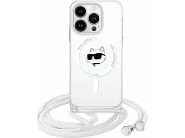 Karl Lagerfeld Karl Lagerfeld KLHMP16XHCCHNT iPhone 16 Pro Max 6.9" hardcase transparent IML Choupette Head & Cord Magsafe
