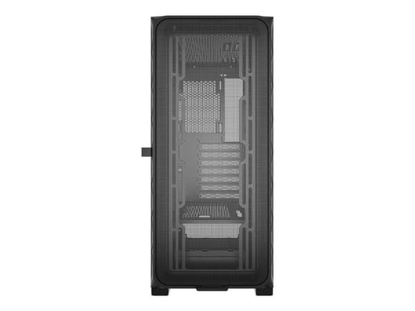 Gembird Fornax M200 - ATX-hölje spel - genomskinlig sidopanel (glas) - ingen strömförsörjning (ATX) - svart
