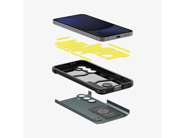 Spigen Tough Armor, Omslag, Samsung, Galaxy S24 FE, 17 cm (6.7"), Grön