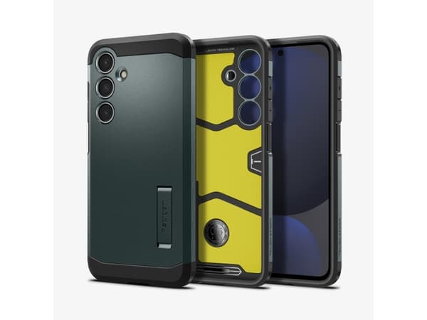 Spigen Tough Armor, Omslag, Samsung, Galaxy S24 FE, 17 cm (6.7"), Grön