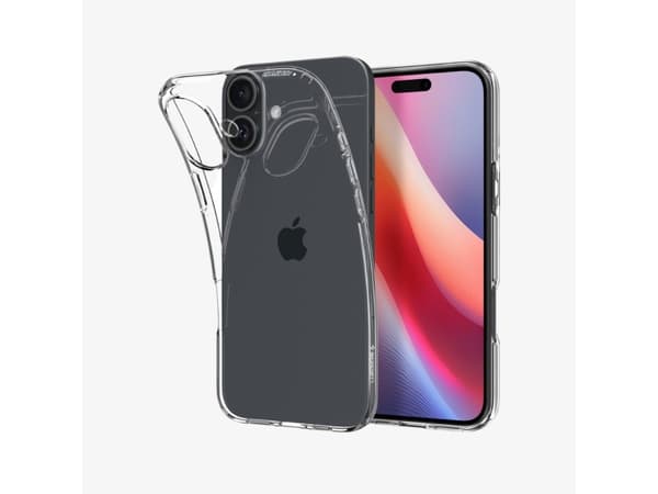 Spigen Crystal Flex, Omslag, Apple, iPhone 16, 15,5 cm (6.1"), Transparent