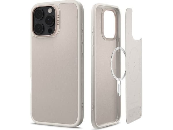 CYRILL Kajuk Mag, Omslag, Apple, iPhone 16 Pro, 16 cm (6.3"), Gräddfärgad