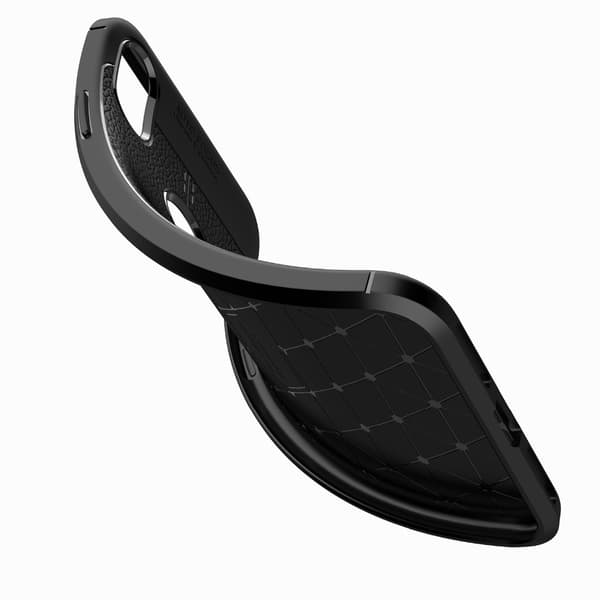 Skyddande Silikonskal (Litchi) till iPhone XS Max