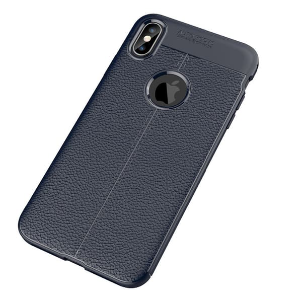 Skyddande Silikonskal (Litchi) till iPhone XS Max
