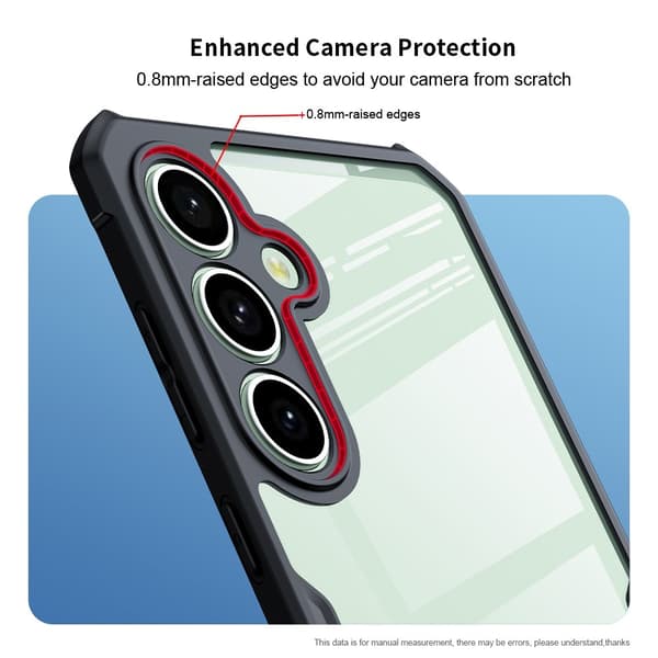 XUNDD TPU Hybrid Dekseldeksel til Samsung Galaxy S24 FE - Svart
