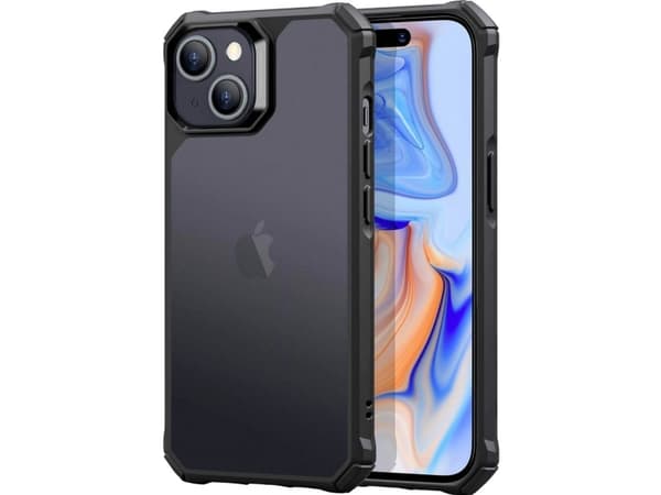 ESR Air Armor Case Mobiltelefon backcover Apple iPhone 15 Sort Induktiv opladning 1A6840202