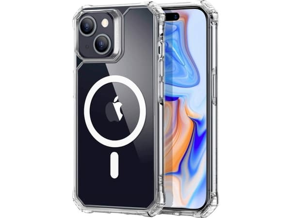 ESR Air Armor HaloLock Case Mobiltelefon backcover Apple iPhone 15 Transparent MagSafe-kompatibel 1A6880102