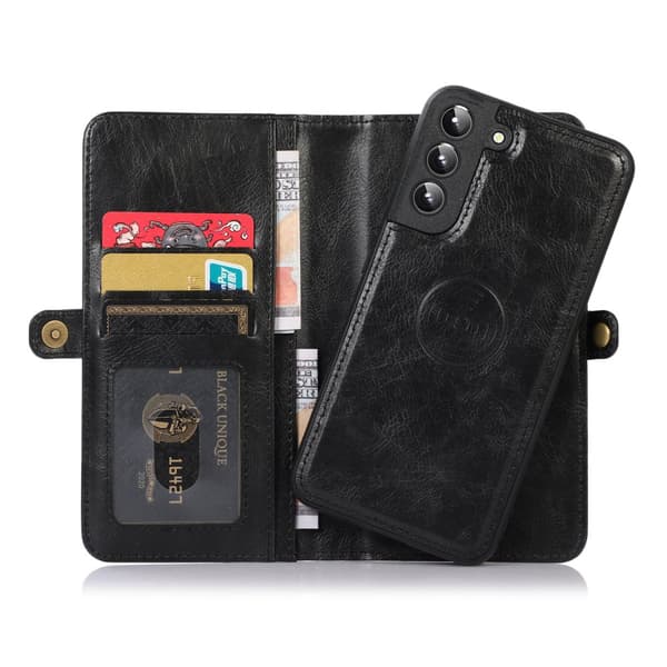 Galaxy S24 - Stilrent och Praktiskt 2-i-1 Plånboksfodral i Premium PU-Läder