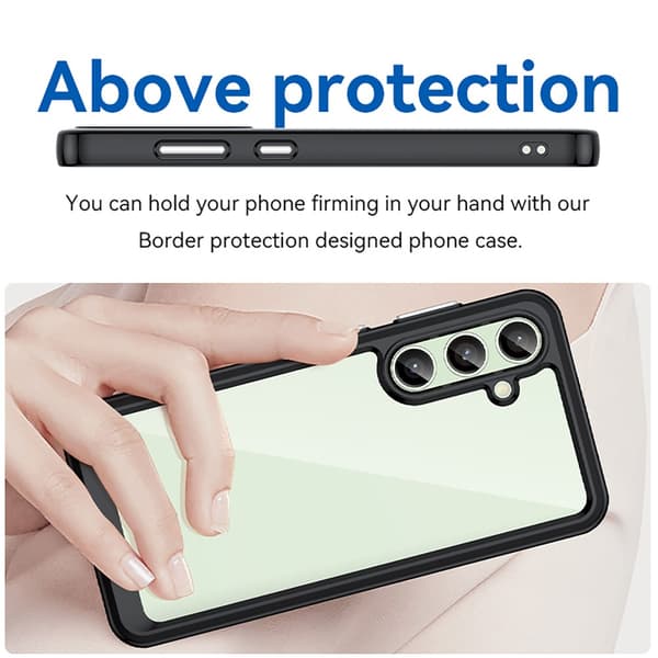 Hybrid Edge Case Samsung Galaxy S24 FE Svart