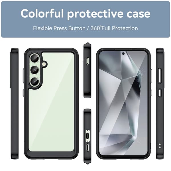 Hybrid Edge Case Samsung Galaxy S24 FE Svart