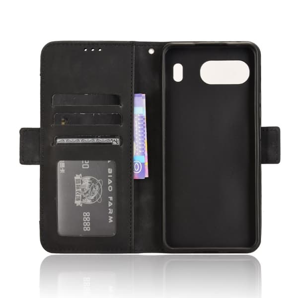 För OnePlus Nord 4 Fodral Plånboksställ Retro Struktur Telefonfodral – Svart