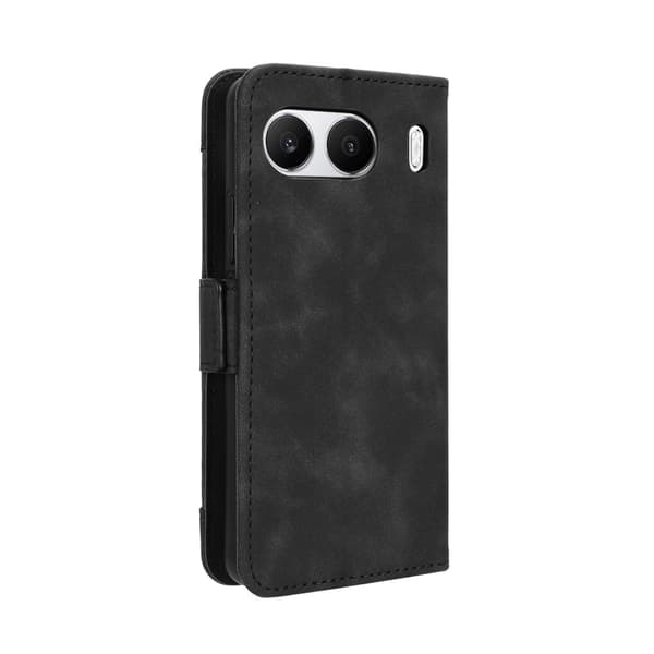 För OnePlus Nord 4 Fodral Plånboksställ Retro Struktur Telefonfodral – Svart