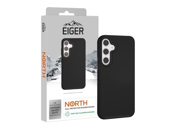 EIGER EGCA00671, Cover, Samsung, Galaxy S24 FE, 17 cm (6.7"), Black