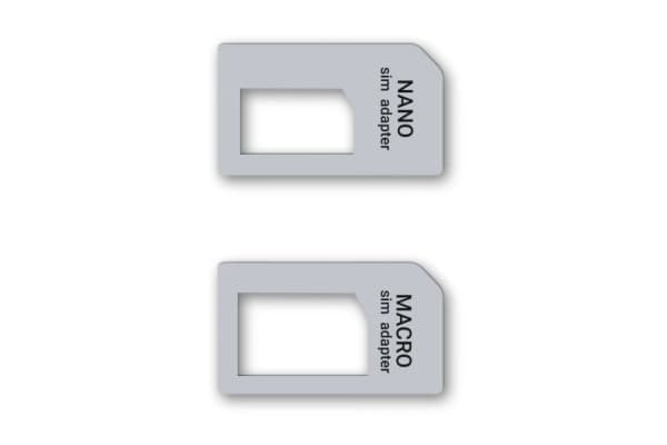Teltonika PR5MEC19, SIM-kortadapter, Micro-SIM, Nano-SIM, SIM i full størrelse, 2 stykker, Grå, Rustfritt stål