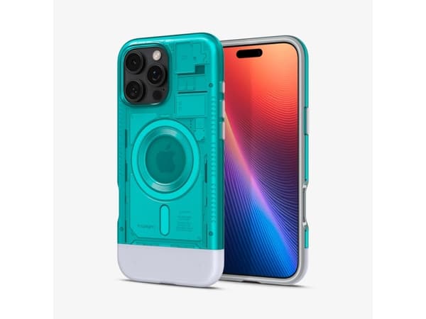 Spigen Classic C1 (MagFit), Omslag, Apple, iPhone 16 Pro, 16 cm (6.3"), Blå