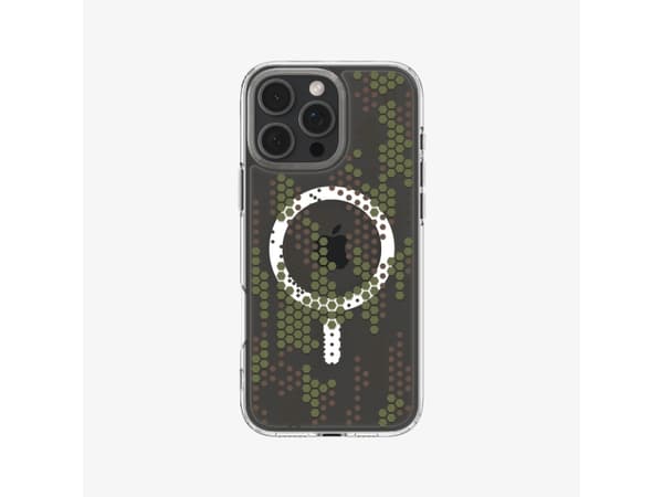 Spigen Ultra Hybrid MagFit iPhone 16 Pro Case Digital Camo, Cover, Apple, iPhone 16 Pro, 16 cm (6.3"), Camouflage