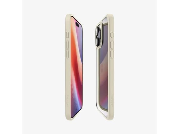 Spigen Crystal Hybrid, Omslag, Apple, iPhone 16 Pro Max, 17,5 cm (6.9"), Beige, Transparent