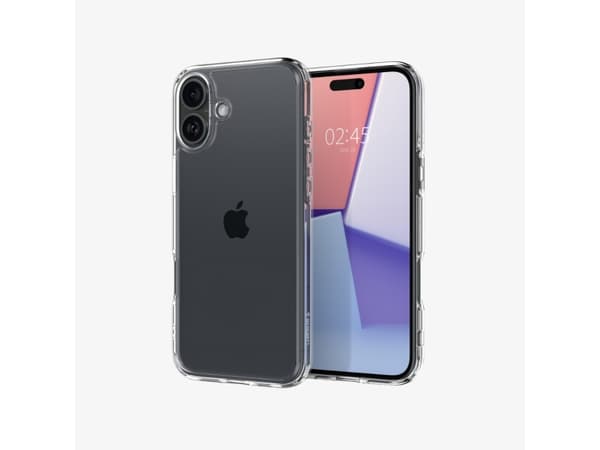 Spigen Crystal Hybrid Case iPhone 16 Plus Crystal Clear, Cover, Apple, iPhone 16 Plus, 17 cm (6.7"), Transparent