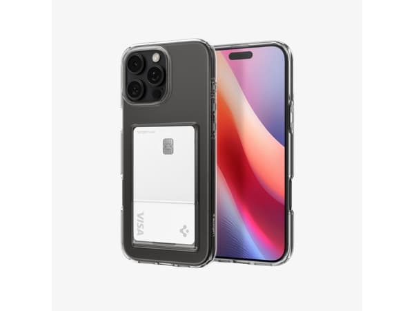 Spigen Crystal Slot iPhone 16 Pro Case Crystal Clear, Cover, Apple, iPhone 16 Pro, 16 cm (6.3"), Transparent